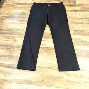 Forget, No Tension Menswear pants. Chinos. Black. Size 34 waist. 27 inseam. EUC.